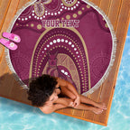 Personalized Australia QLD Rugby Indigenous Series Beach Blanket Maroons Kangaroos