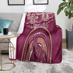 Personalized Australia QLD Rugby Indigenous Series Blanket Maroons Kangaroos