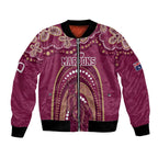 Personalized Australia QLD Rugby Indigenous Series Bomber Jacket Maroons Kangaroos