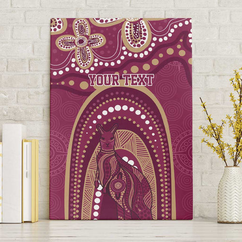 Personalized Australia QLD Rugby Indigenous Series Canvas Wall Art Maroons Kangaroos