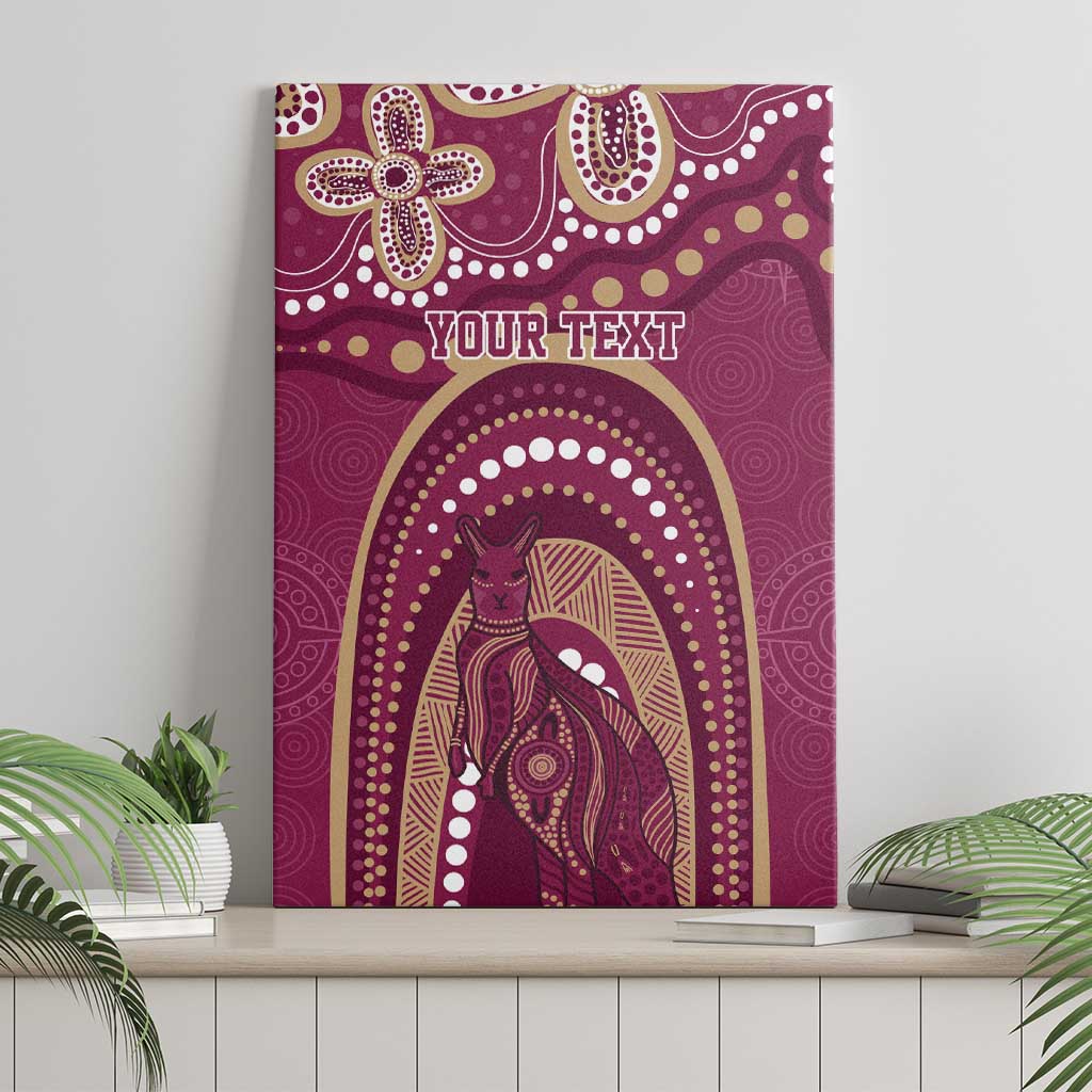 Personalized Australia QLD Rugby Indigenous Series Canvas Wall Art Maroons Kangaroos