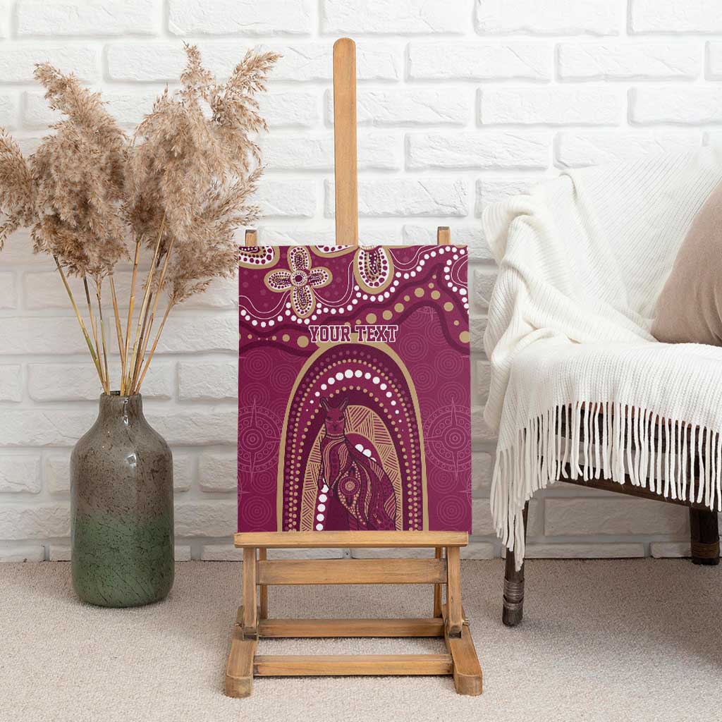 Personalized Australia QLD Rugby Indigenous Series Canvas Wall Art Maroons Kangaroos