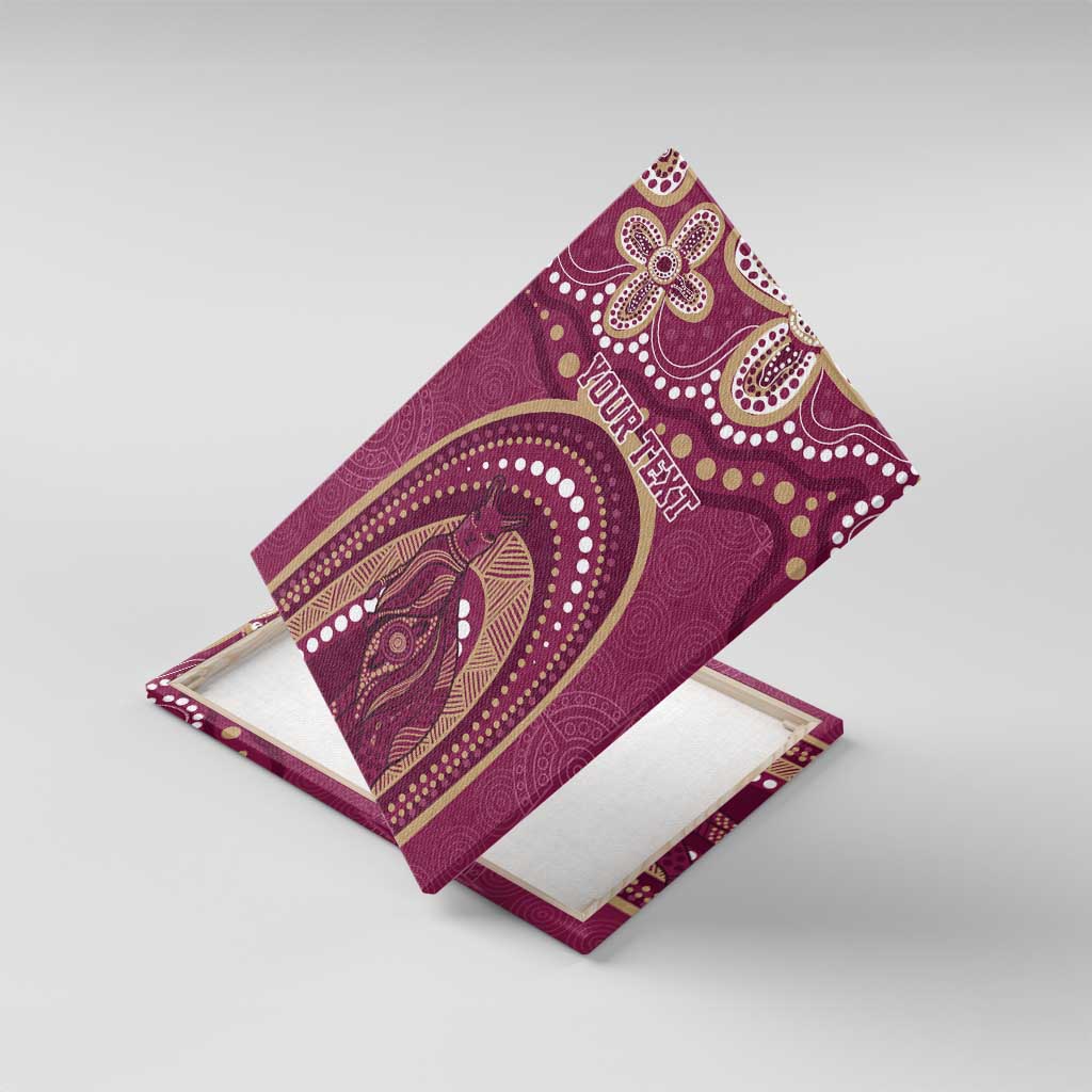 Personalized Australia QLD Rugby Indigenous Series Canvas Wall Art Maroons Kangaroos