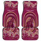 Personalized Australia QLD Rugby Indigenous Series Car Mats Maroons Kangaroos