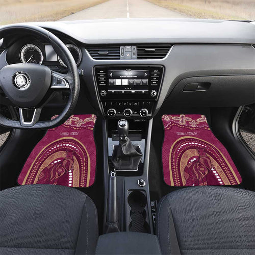 Personalized Australia QLD Rugby Indigenous Series Car Mats Maroons Kangaroos