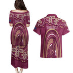 Personalized Australia QLD Rugby Indigenous Series Couples Matching Puletasi and Hawaiian Shirt Maroons Kangaroos
