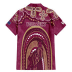 Personalized Australia QLD Rugby Indigenous Series Family Matching Mermaid Dress and Hawaiian Shirt Maroons Kangaroos