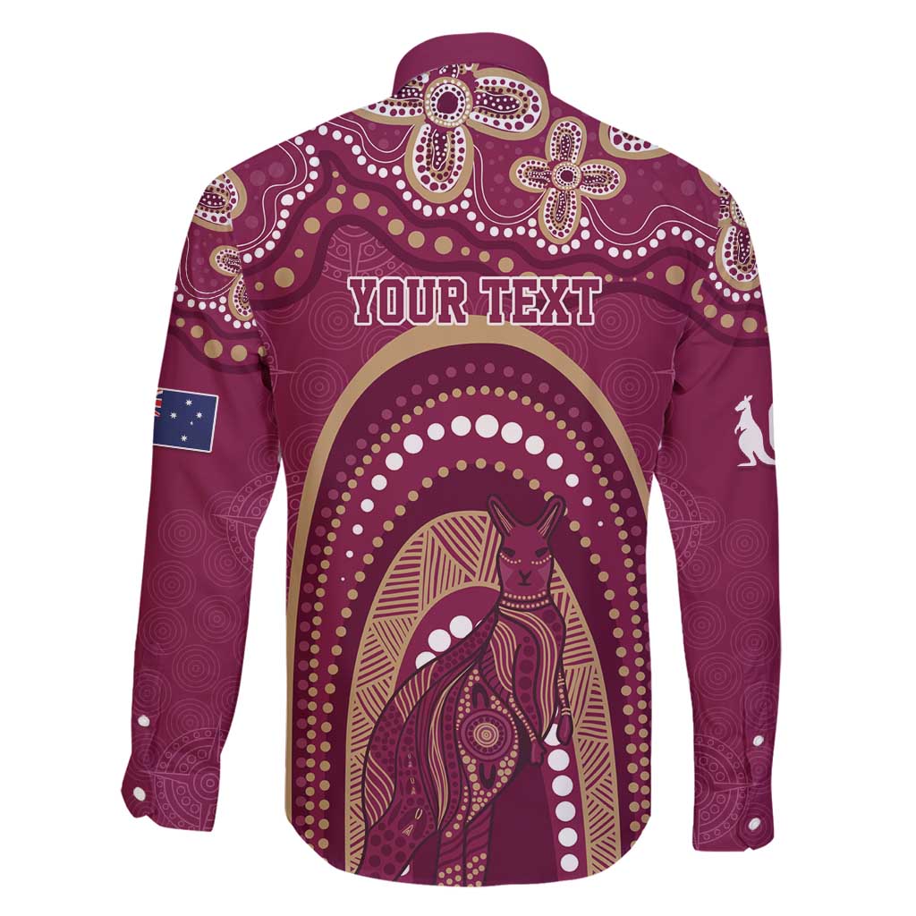 Personalized Australia QLD Rugby Indigenous Series Family Matching Summer Maxi Dress and Hawaiian Shirt Maroons Kangaroos