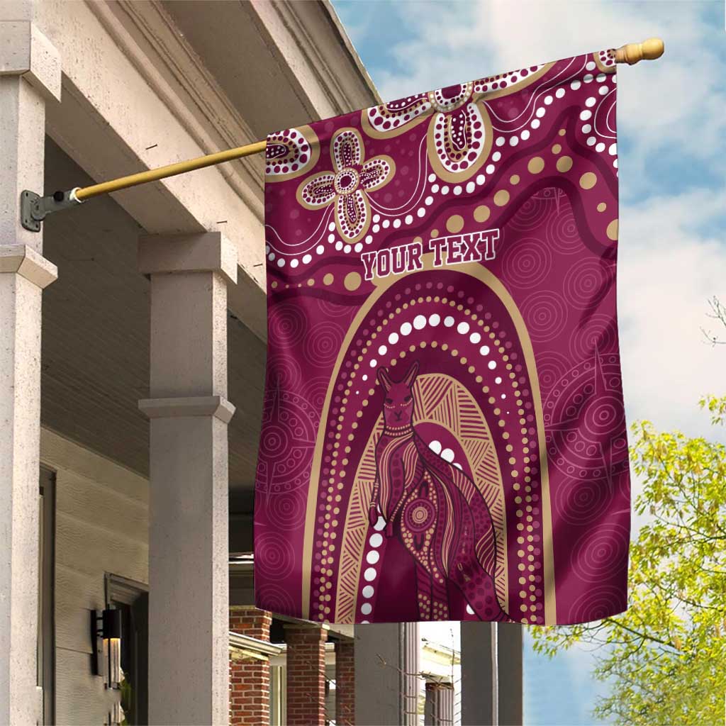 Personalized Australia QLD Rugby Indigenous Series Garden Flag Maroons Kangaroos