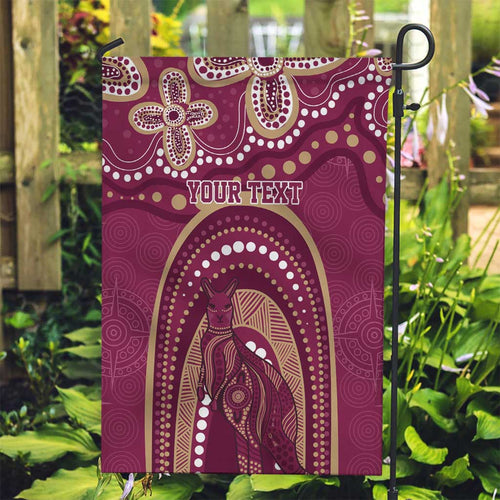 Personalized Australia QLD Rugby Indigenous Series Garden Flag Maroons Kangaroos