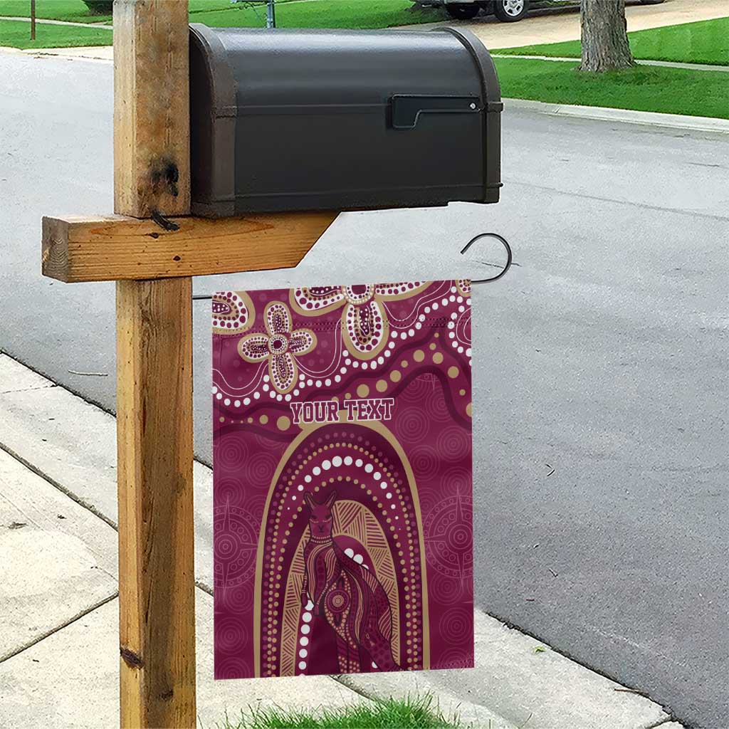 Personalized Australia QLD Rugby Indigenous Series Garden Flag Maroons Kangaroos