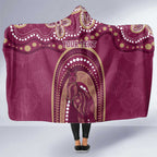Personalized Australia QLD Rugby Indigenous Series Hooded Blanket Maroons Kangaroos