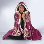 Personalized Australia QLD Rugby Indigenous Series Hooded Blanket Maroons Kangaroos