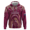 Personalized Australia QLD Rugby Indigenous Series Hoodie Maroons Kangaroos