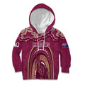 Personalized Australia QLD Rugby Indigenous Series Kid Hoodie Maroons Kangaroos