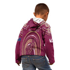 Personalized Australia QLD Rugby Indigenous Series Kid Hoodie Maroons Kangaroos