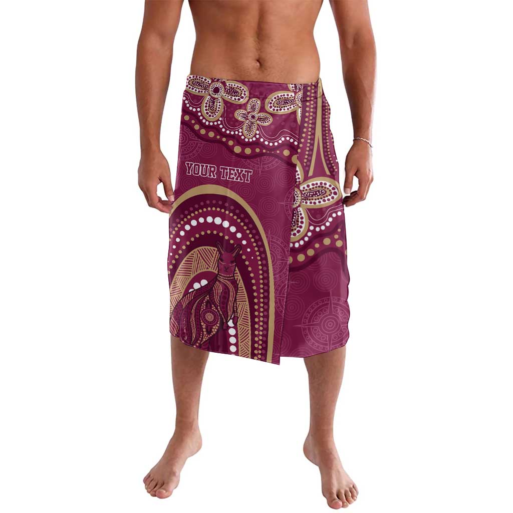 Personalized Australia QLD Rugby Indigenous Series Lavalava Maroons Kangaroos