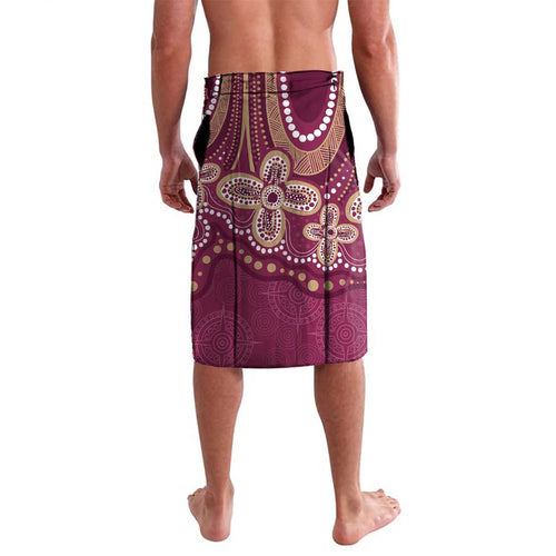 Personalized Australia QLD Rugby Indigenous Series Lavalava Maroons Kangaroos