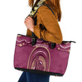 Personalized Australia QLD Rugby Indigenous Series Leather Tote Bag Maroons Kangaroos
