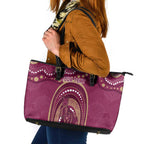 Personalized Australia QLD Rugby Indigenous Series Leather Tote Bag Maroons Kangaroos