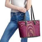 Personalized Australia QLD Rugby Indigenous Series Leather Tote Bag Maroons Kangaroos