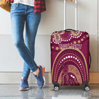 Personalized Australia QLD Rugby Indigenous Series Luggage Cover Maroons Kangaroos