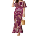 Personalized Australia QLD Rugby Indigenous Series Mermaid Dress Maroons Kangaroos