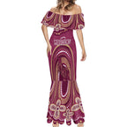 Personalized Australia QLD Rugby Indigenous Series Mermaid Dress Maroons Kangaroos