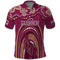 Personalized Australia QLD Rugby Indigenous Series Polo Shirt Maroons Kangaroos