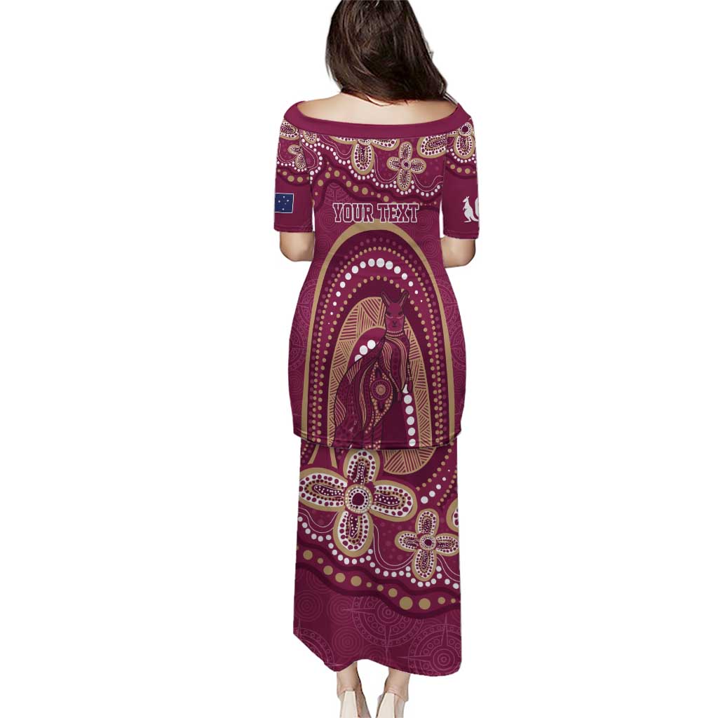 Personalized Australia QLD Rugby Indigenous Series Puletasi Maroons Kangaroos