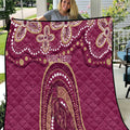 Personalized Australia QLD Rugby Indigenous Series Quilt Maroons Kangaroos