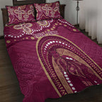 Personalized Australia QLD Rugby Indigenous Series Quilt Bed Set Maroons Kangaroos