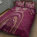 Personalized Australia QLD Rugby Indigenous Series Quilt Bed Set Maroons Kangaroos