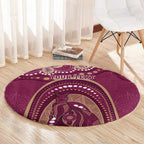 Personalized Australia QLD Rugby Indigenous Series Round Carpet Maroons Kangaroos