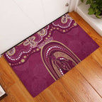 Personalized Australia QLD Rugby Indigenous Series Rubber Doormat Maroons Kangaroos