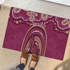 Personalized Australia QLD Rugby Indigenous Series Rubber Doormat Maroons Kangaroos
