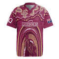 Personalized Australia QLD Rugby Indigenous Series Rugby Jersey Maroons Kangaroos