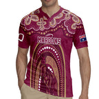 Personalized Australia QLD Rugby Indigenous Series Rugby Jersey Maroons Kangaroos