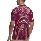 Personalized Australia QLD Rugby Indigenous Series Rugby Jersey Maroons Kangaroos