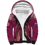 Personalized Australia QLD Rugby Indigenous Series Sherpa Hoodie Maroons Kangaroos