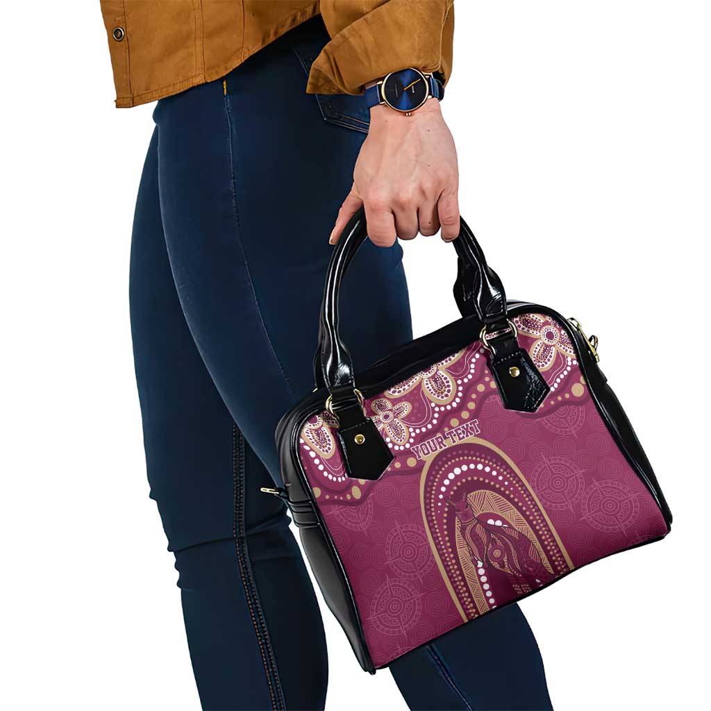 Personalized Australia QLD Rugby Indigenous Series Shoulder Handbag Maroons Kangaroos