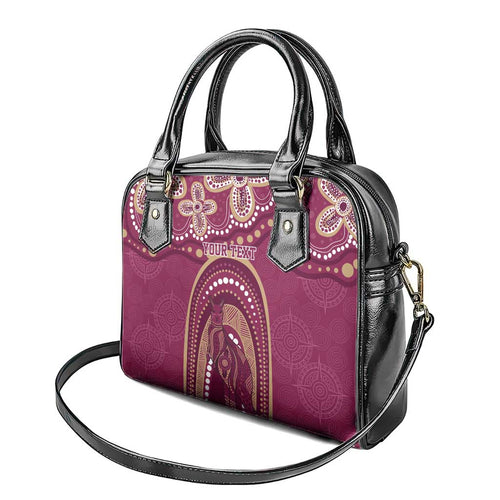 Personalized Australia QLD Rugby Indigenous Series Shoulder Handbag Maroons Kangaroos