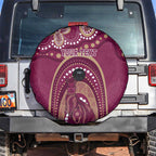 Personalized Australia QLD Rugby Indigenous Series Spare Tire Cover Maroons Kangaroos