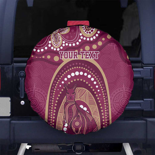 Personalized Australia QLD Rugby Indigenous Series Spare Tire Cover Maroons Kangaroos