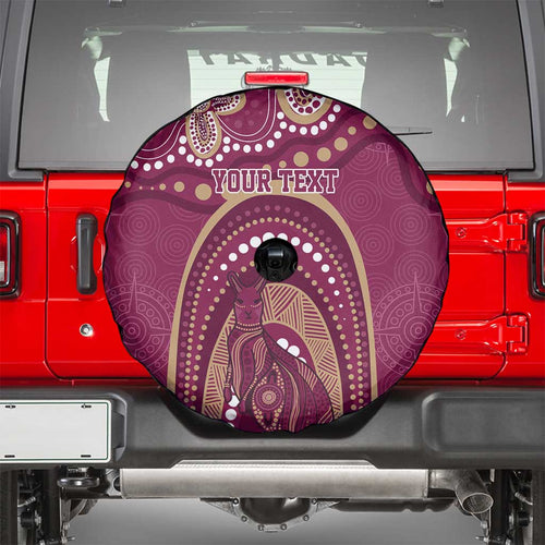Personalized Australia QLD Rugby Indigenous Series Spare Tire Cover Maroons Kangaroos