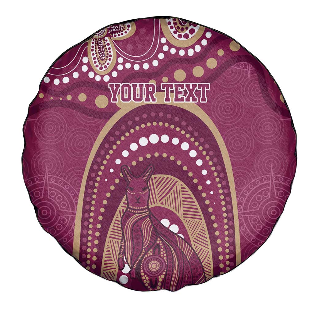 Personalized Australia QLD Rugby Indigenous Series Spare Tire Cover Maroons Kangaroos