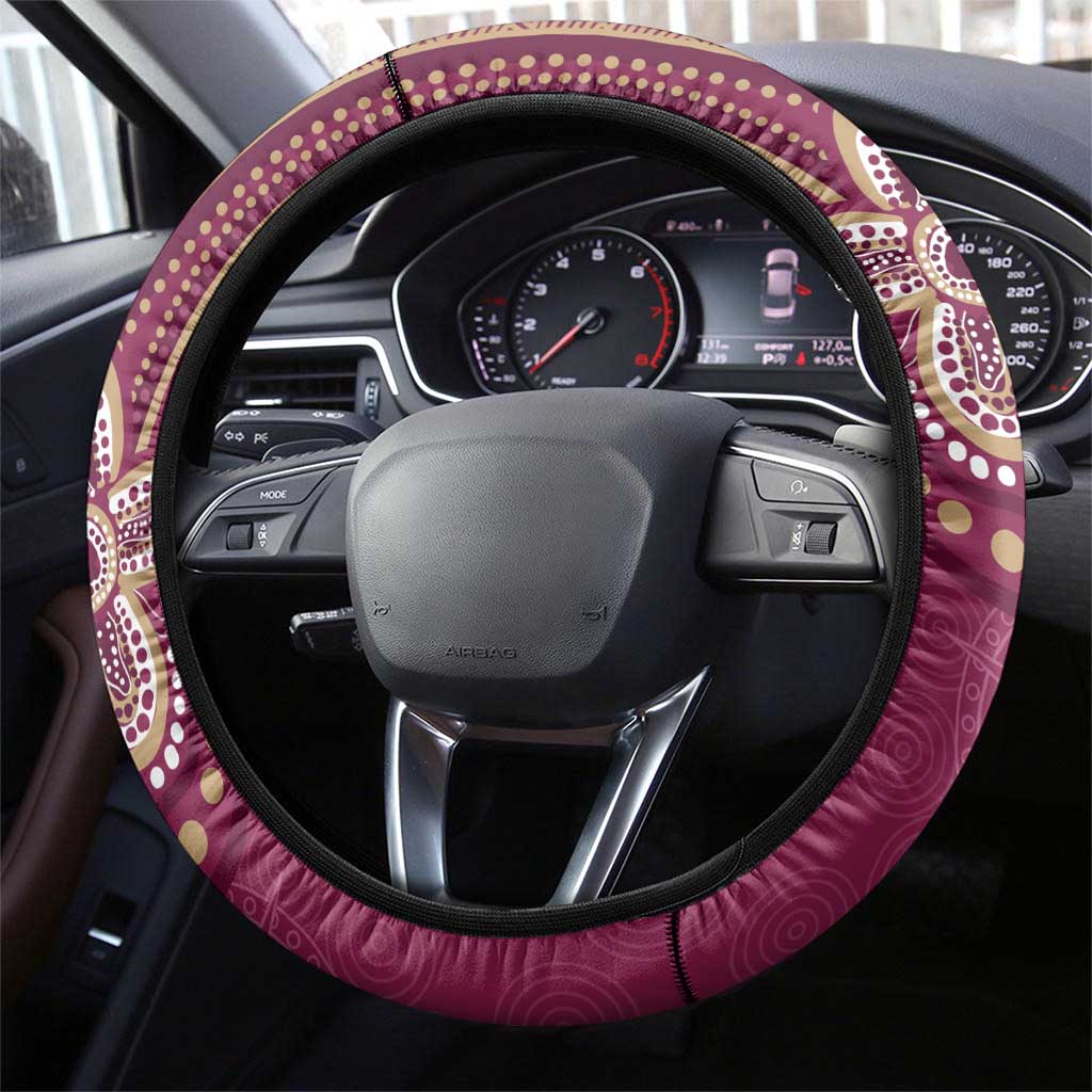 Australia QLD Rugby Indigenous Series Steering Wheel Cover Maroons Kangaroos