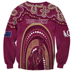 Personalized Australia QLD Rugby Indigenous Series Sweatshirt Maroons Kangaroos