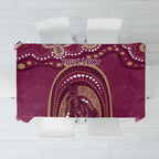 Personalized Australia QLD Rugby Indigenous Series Tablecloth Maroons Kangaroos