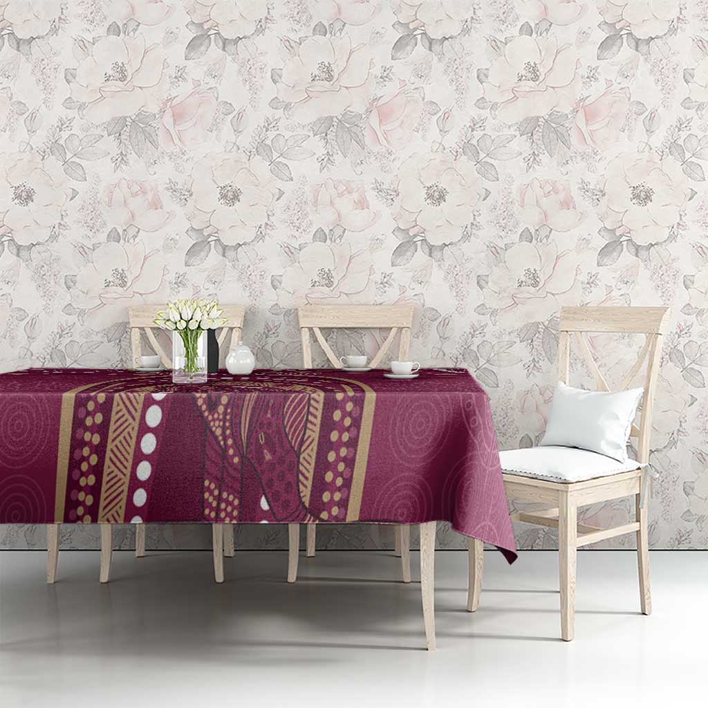 Personalized Australia QLD Rugby Indigenous Series Tablecloth Maroons Kangaroos